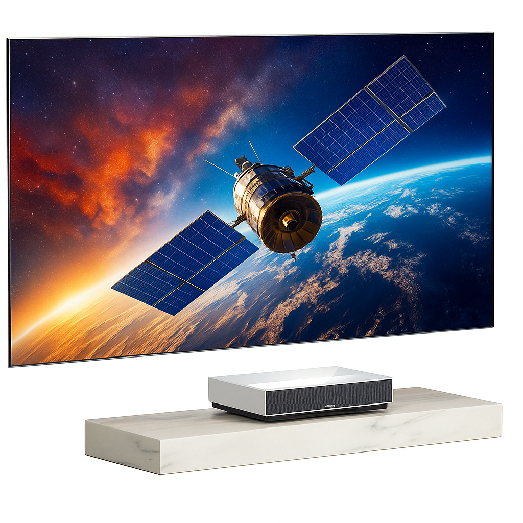 Formovie Fresnel ALR Rahmenleinwand 100 Zoll für Ultrakurzdistanzprojektoren mit hoher Bildqualität im Heimkino