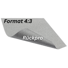 Leinwandtuch Rückprojektion im Format 4:3, graues rückprojektions-taugliches Tuch mit hochtransluzenter Schicht für Projektion von hinten