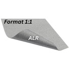 ALR Hochkontrast Leinwandtuch im Format 1:1 mit grauer Vorderseite und dunkelgrauer Rückseite für Standard- und Langdistanzprojektoren